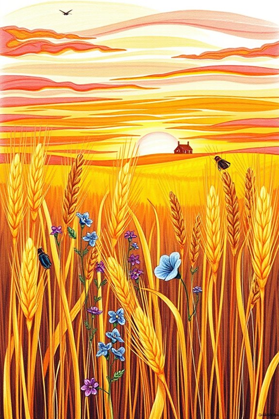 vibrant nature inspired art