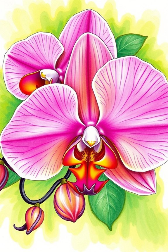 vibrant orchid flower project