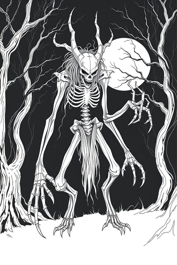 wendigo monoline art project