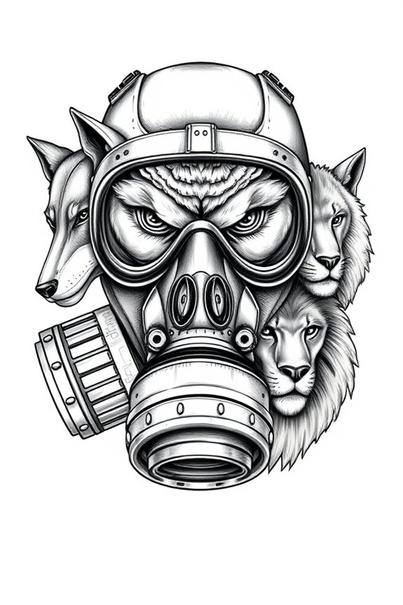 whimsical animal face masks