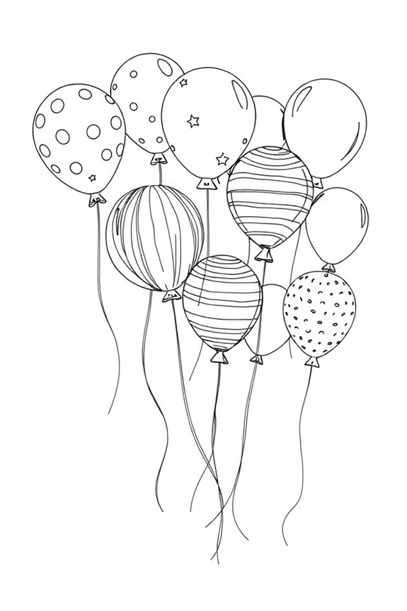whimsical balloon drawing project