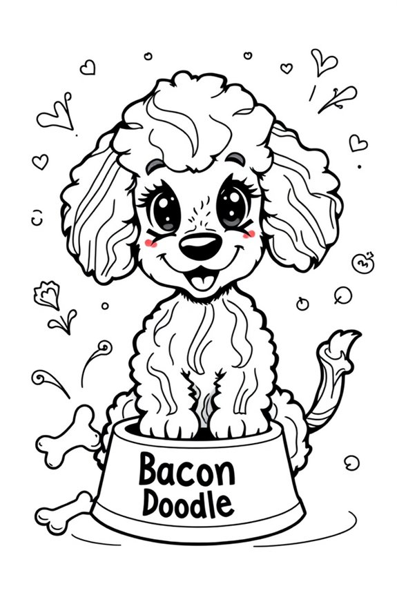 whimsical black and white