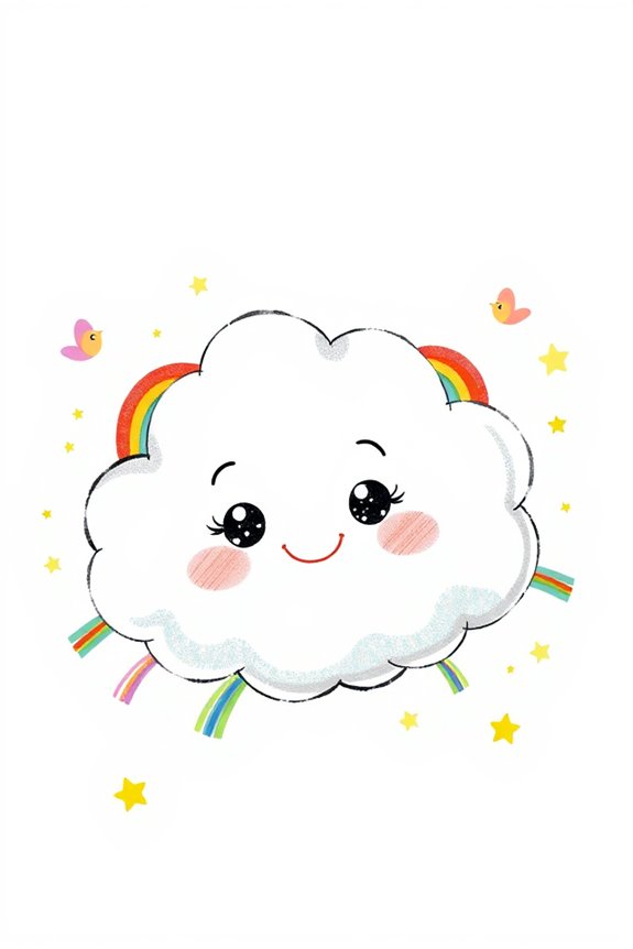 whimsical cloud art project