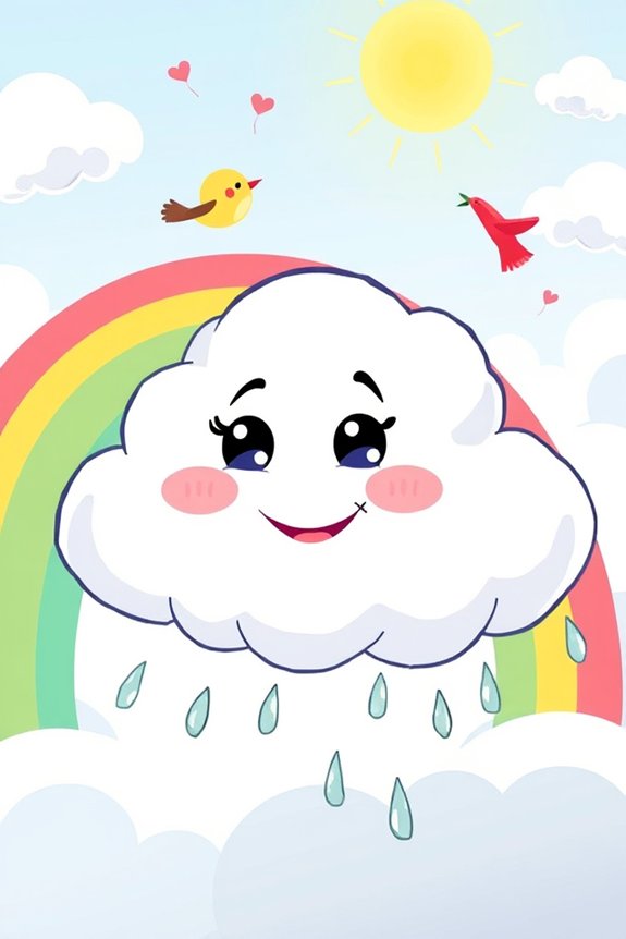 whimsical cloud drawing project