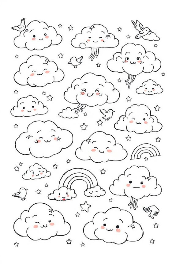 whimsical cloud drawing project