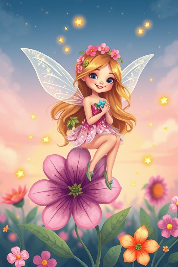 whimsical fairy drawing project