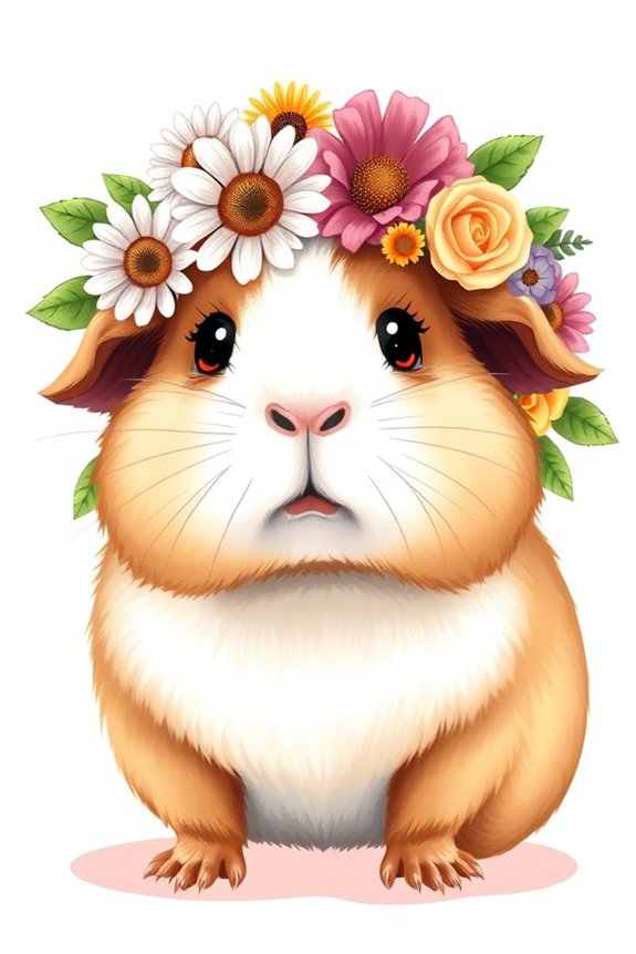 whimsical guinea pig art