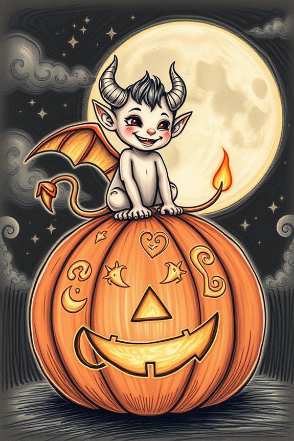 whimsical halloween character design