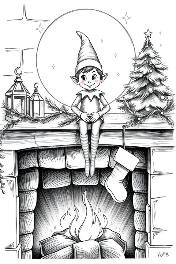 whimsical holiday sketch project