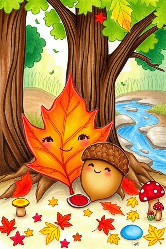 whimsical nature friendship art