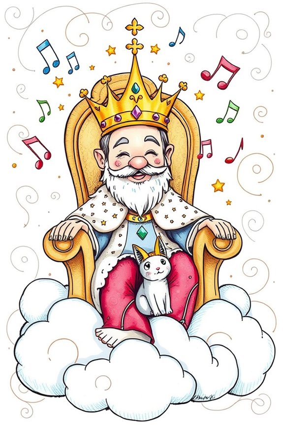 whimsical royal doodle project