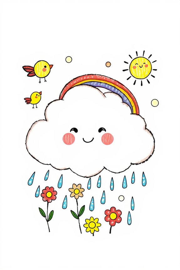 whimsical sky doodle project