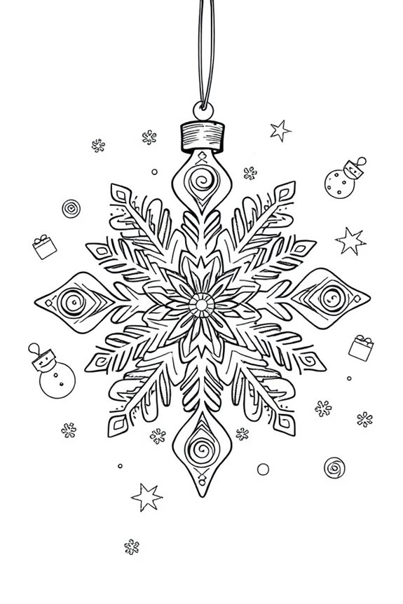 whimsical winter monoline designs