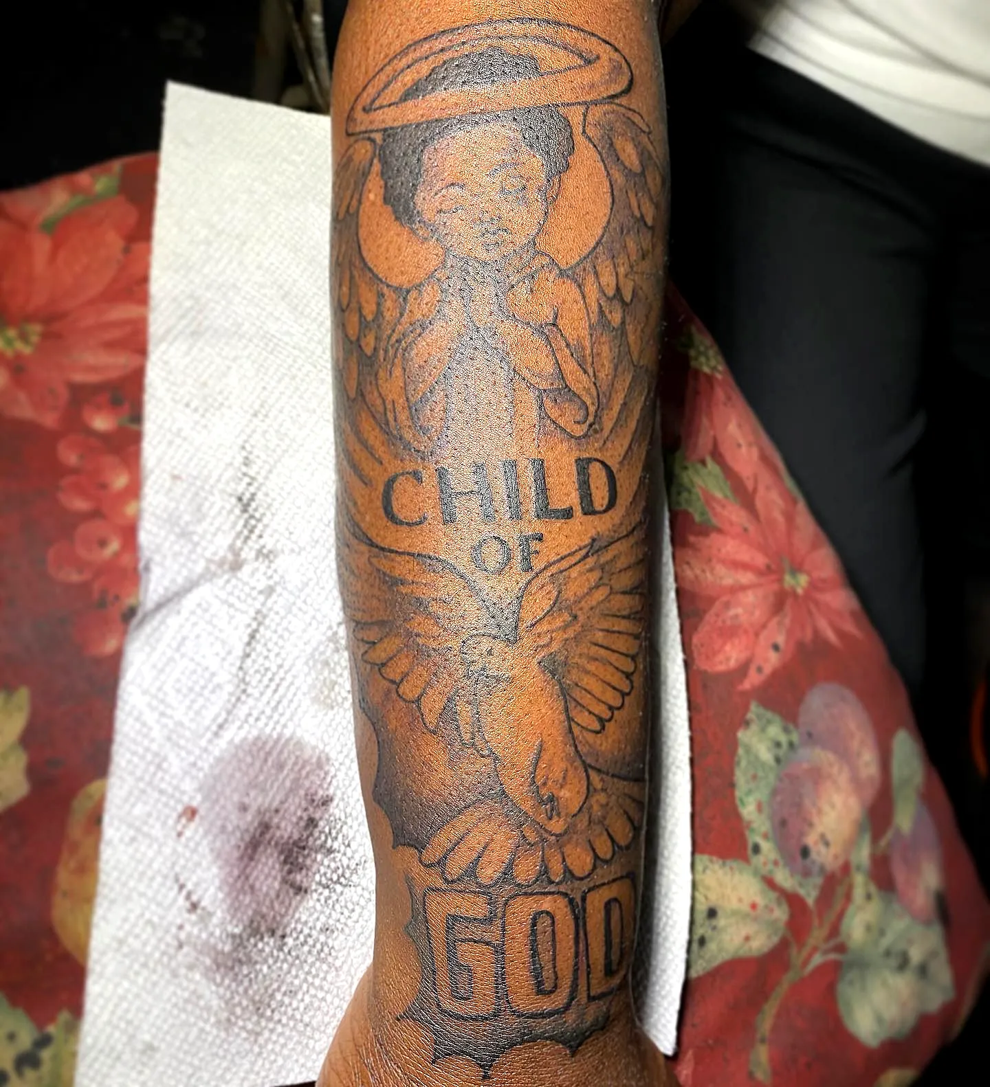 Angelic Forearm Tattoo Child of God