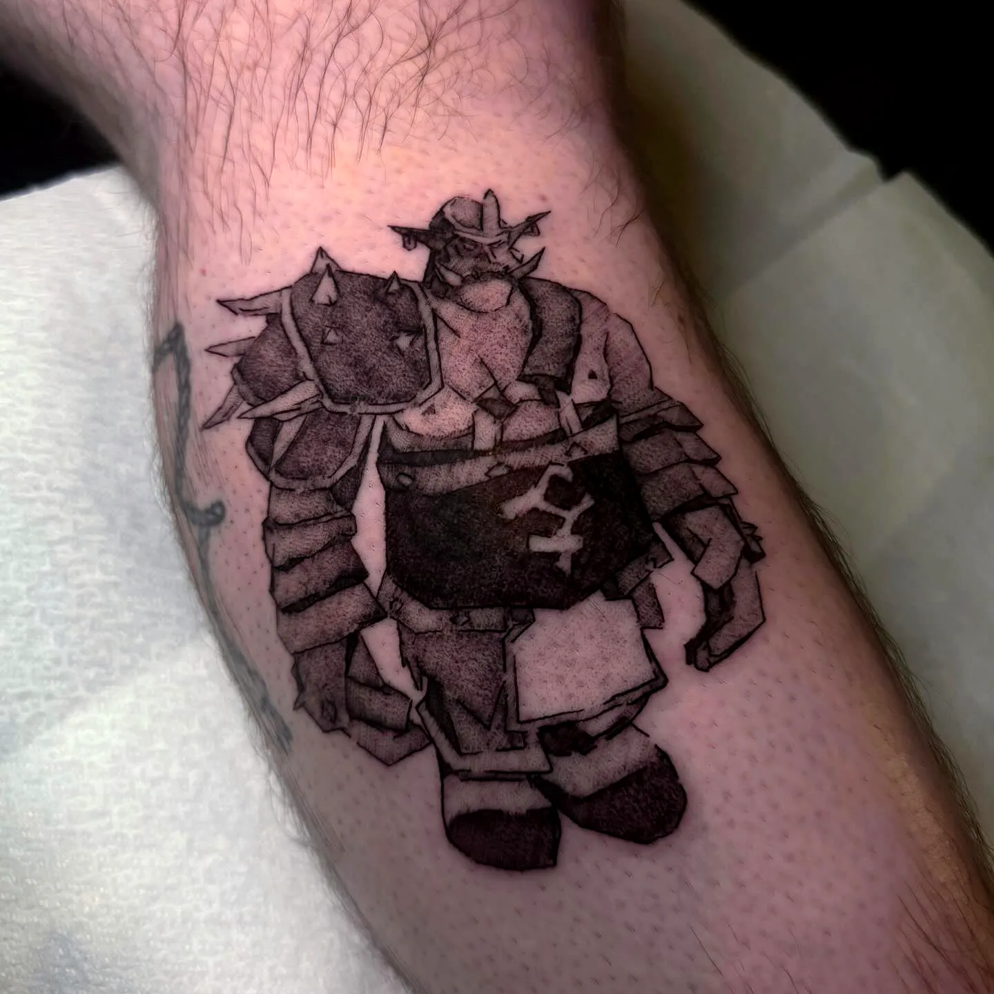 Armored Warrior Forearm Tattoo