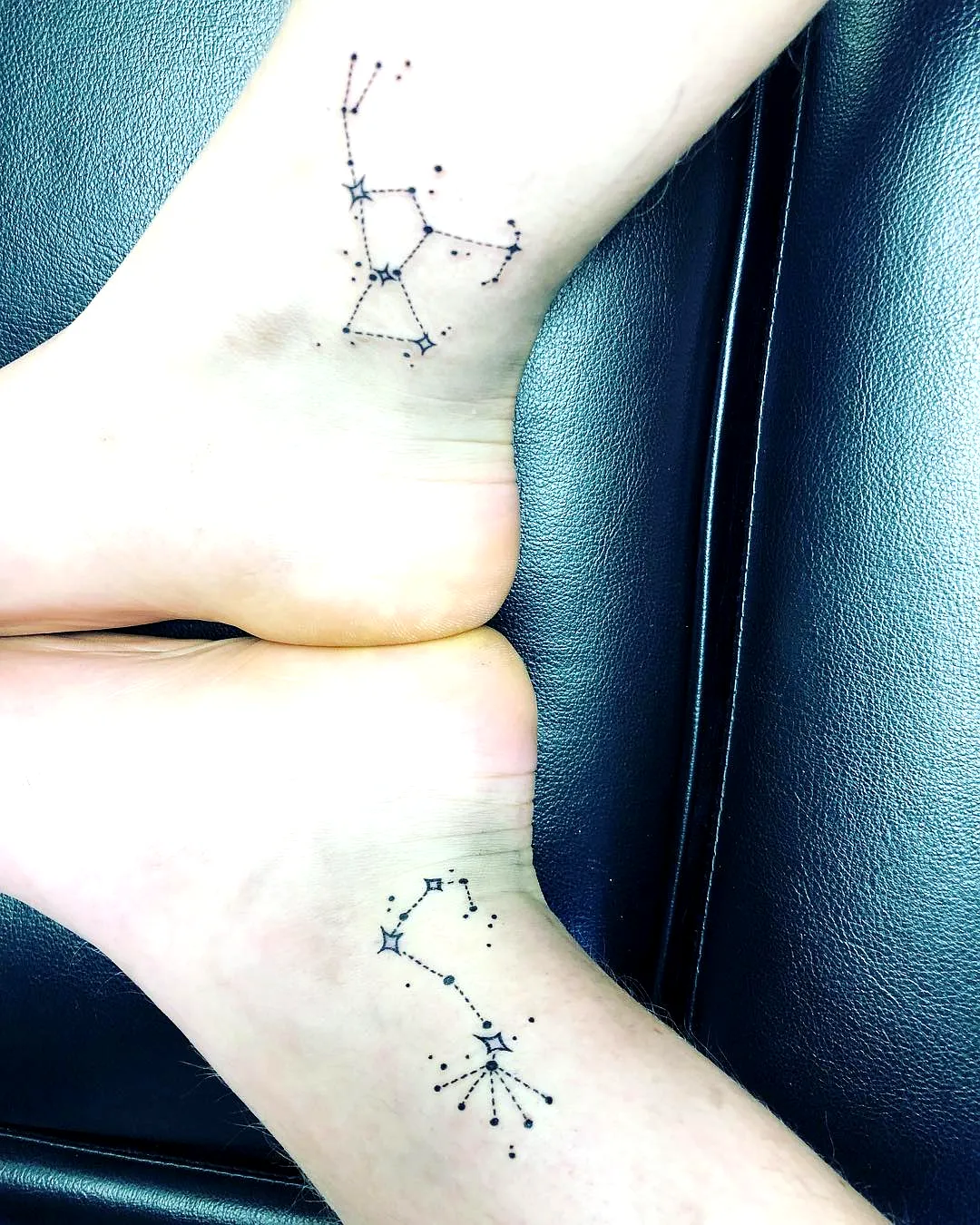 Constellation Inner Ankles Tattoo