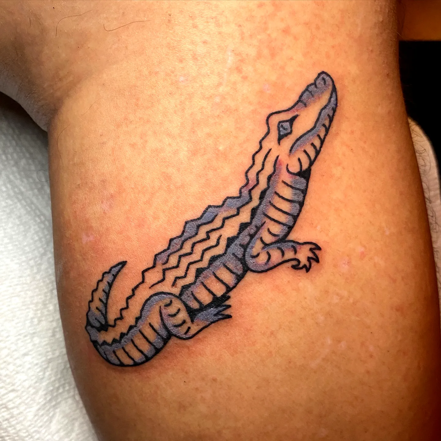 Crocodile Outer Arm Tattoo