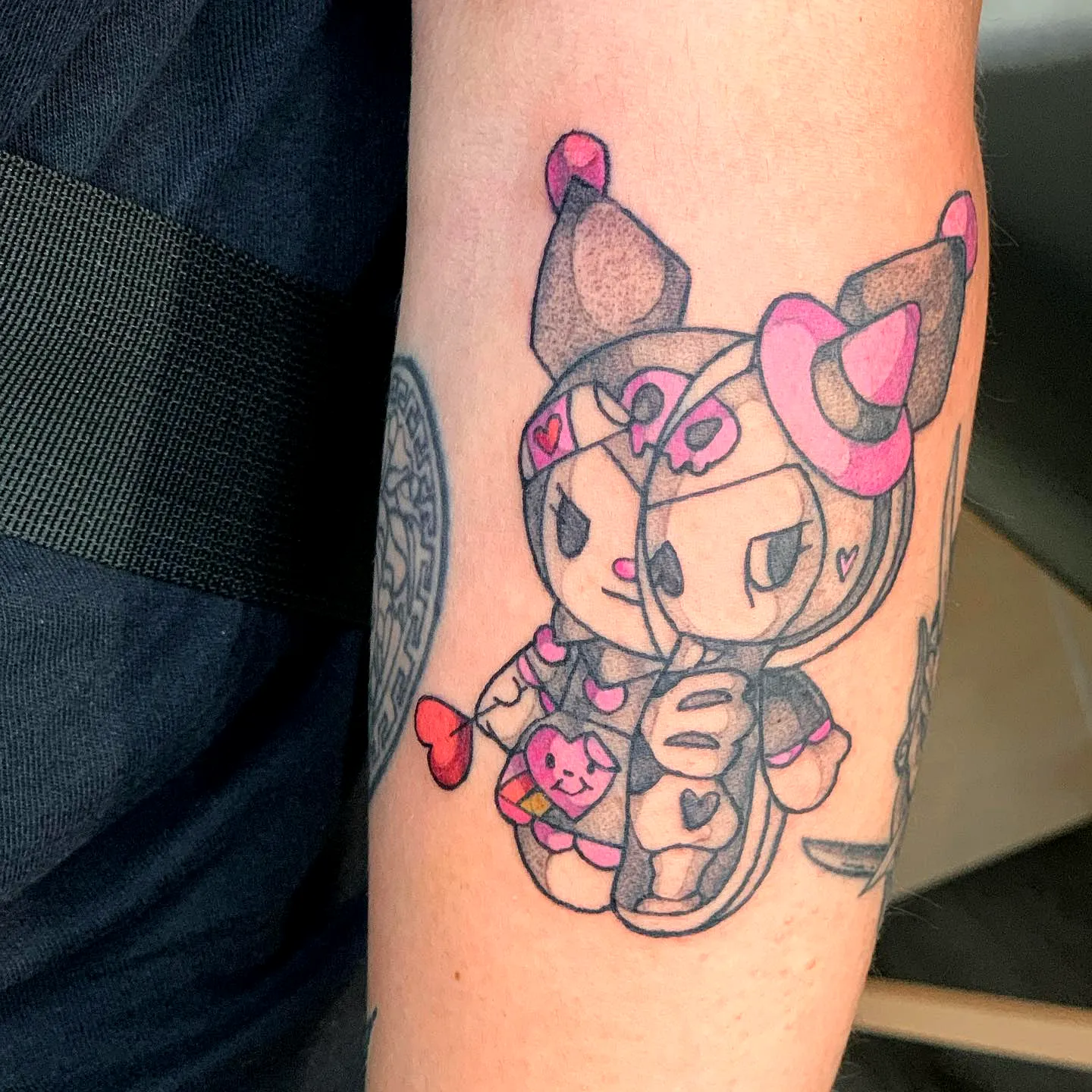 Cute Cartoon Character Forearm Tattoo