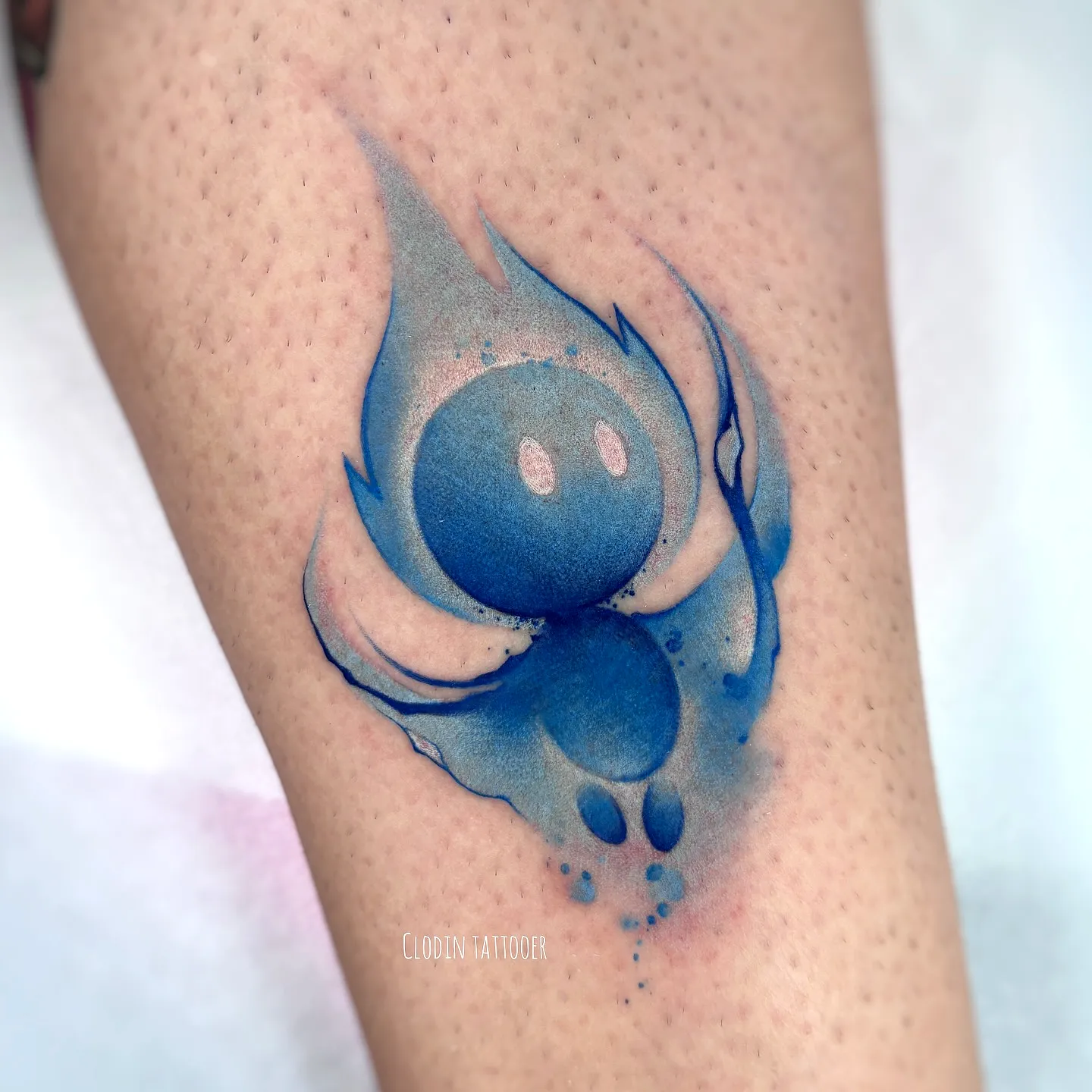 Cute Cartoon Character Leg Tattoo