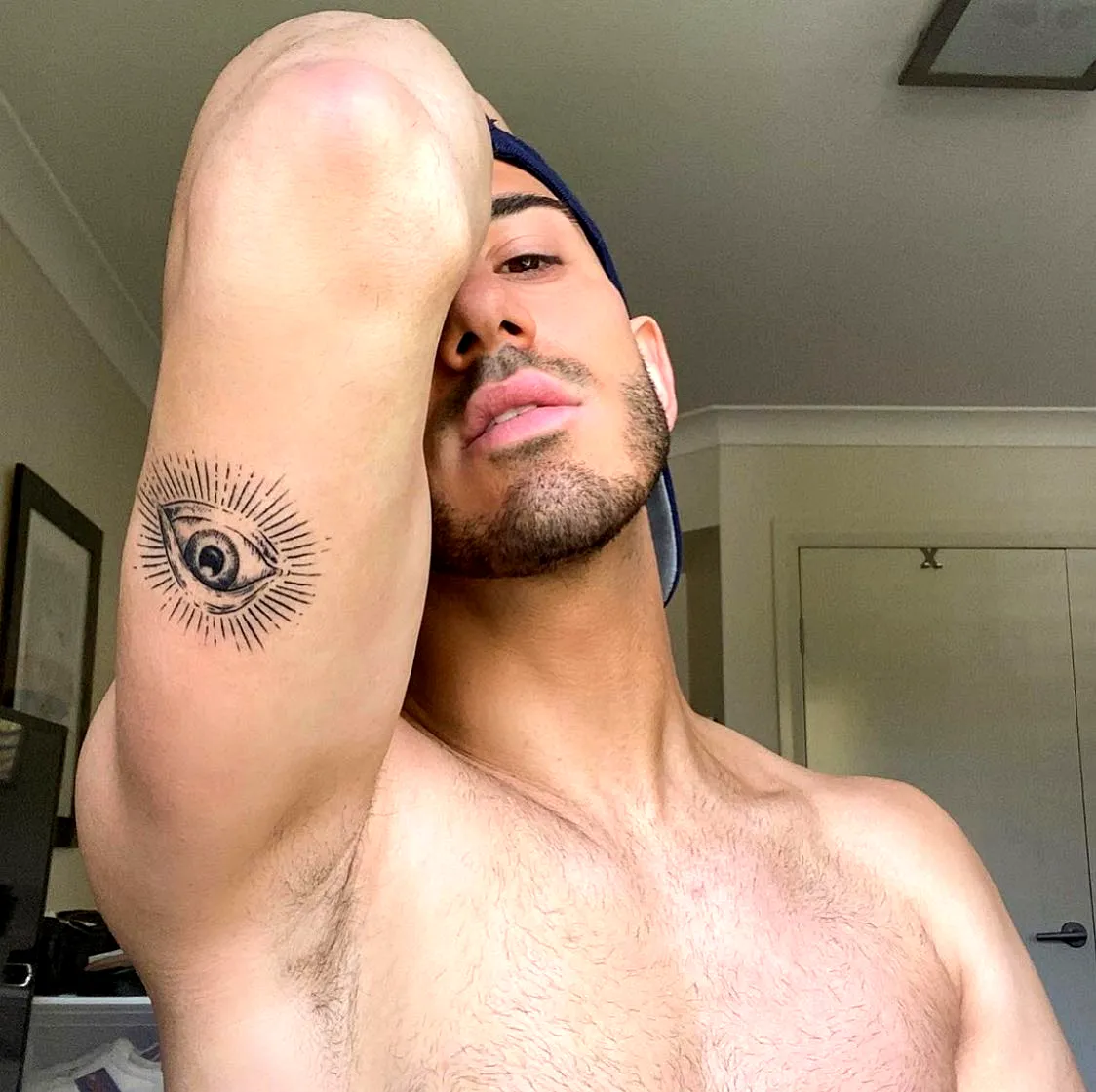 Eye Sunburst Inner Arm Tattoo