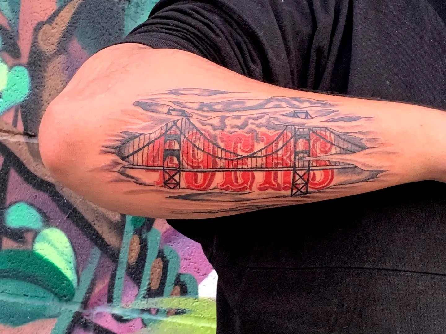 Golden Gate Bridge Forearm Tattoo