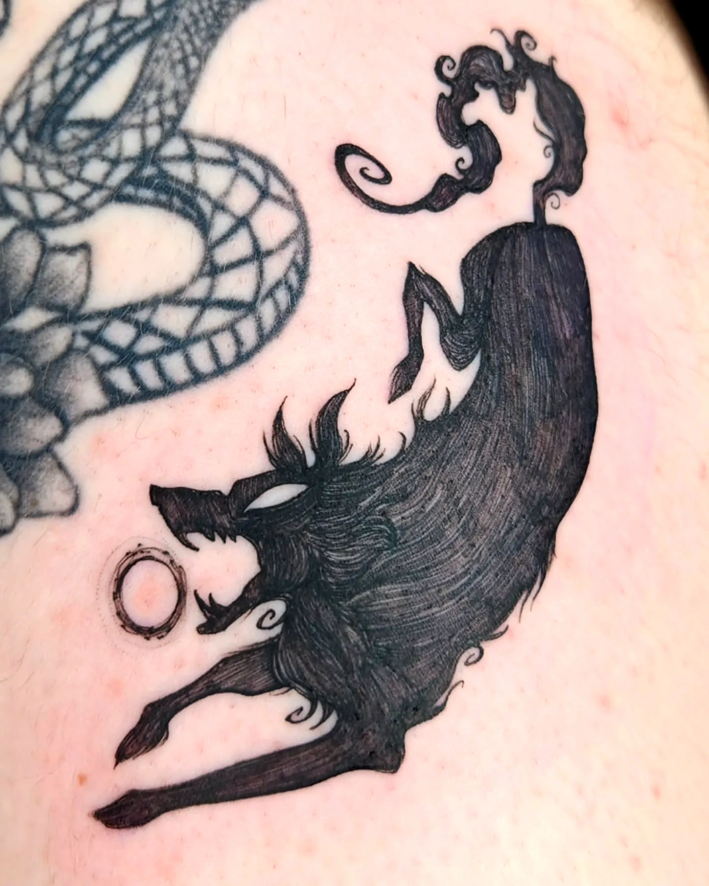 Horse Silhouette Arm Tattoo