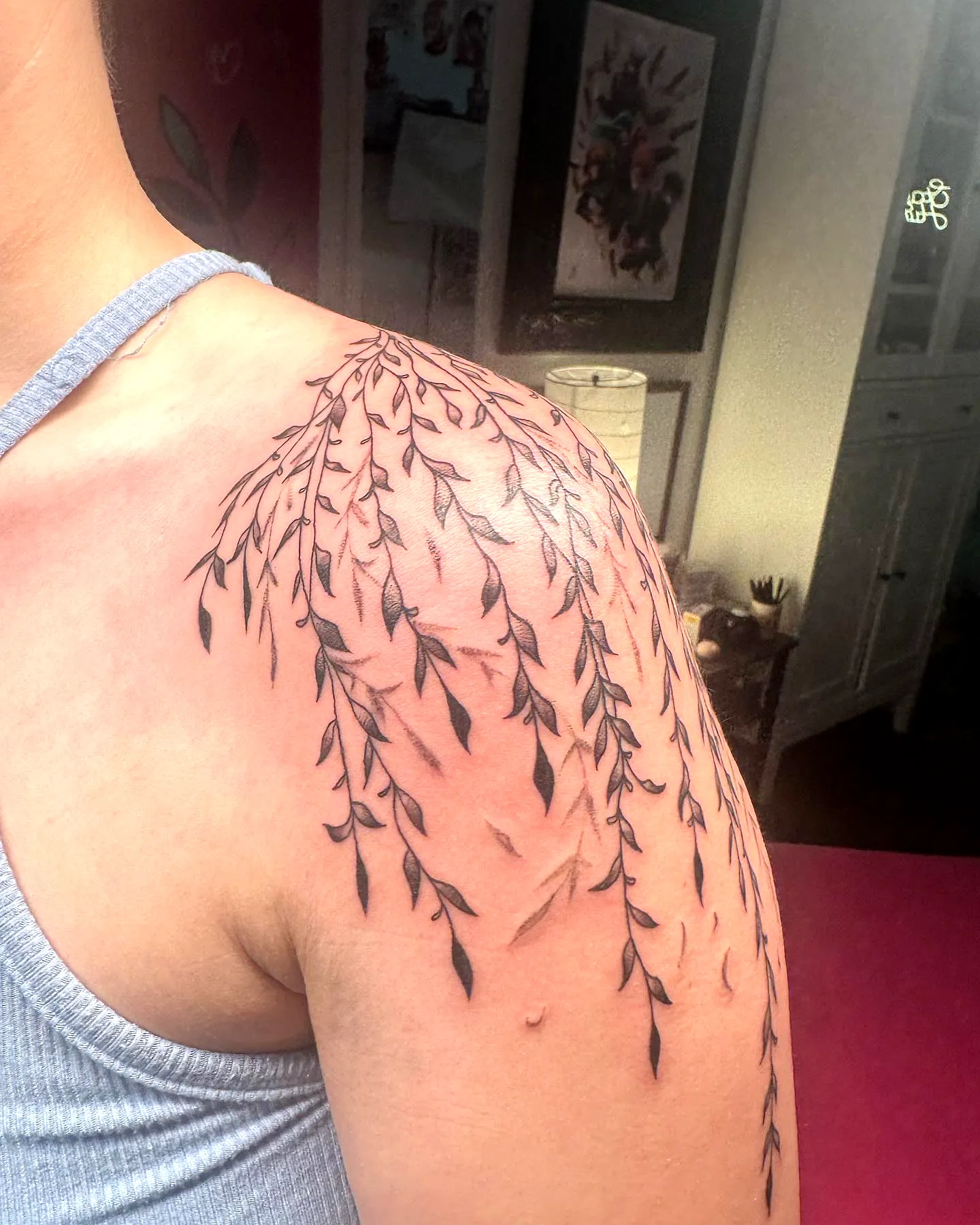 Intricate Willow Arm Tattoo