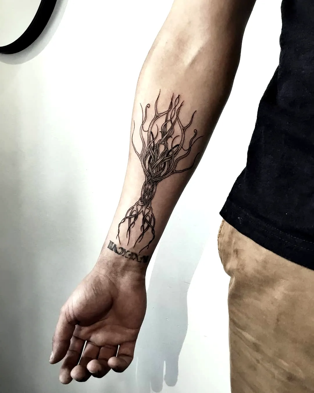 Intricate Yggdrasil Forearm Tattoo