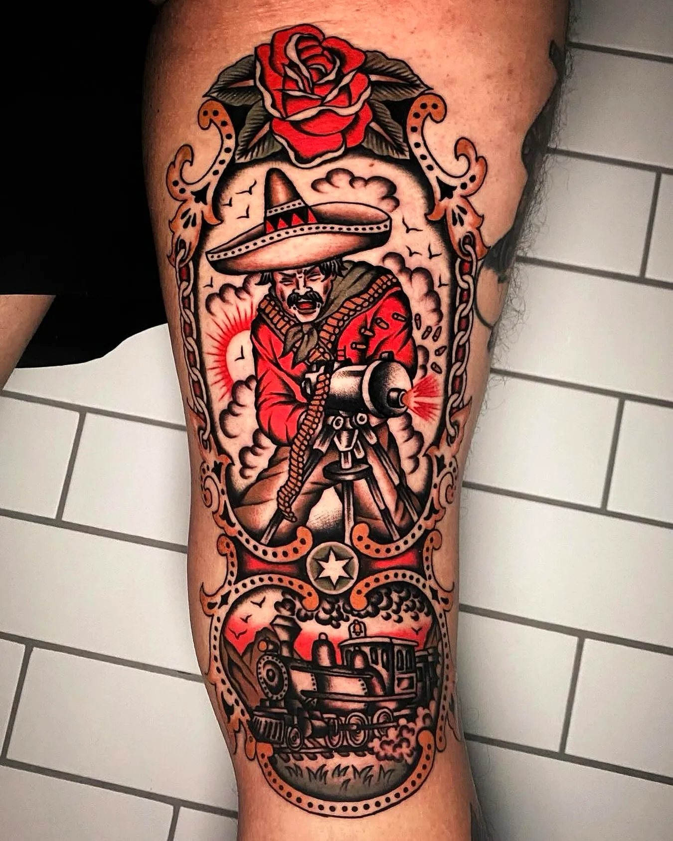 Mexican Revolutionary Arm Tattoo Design