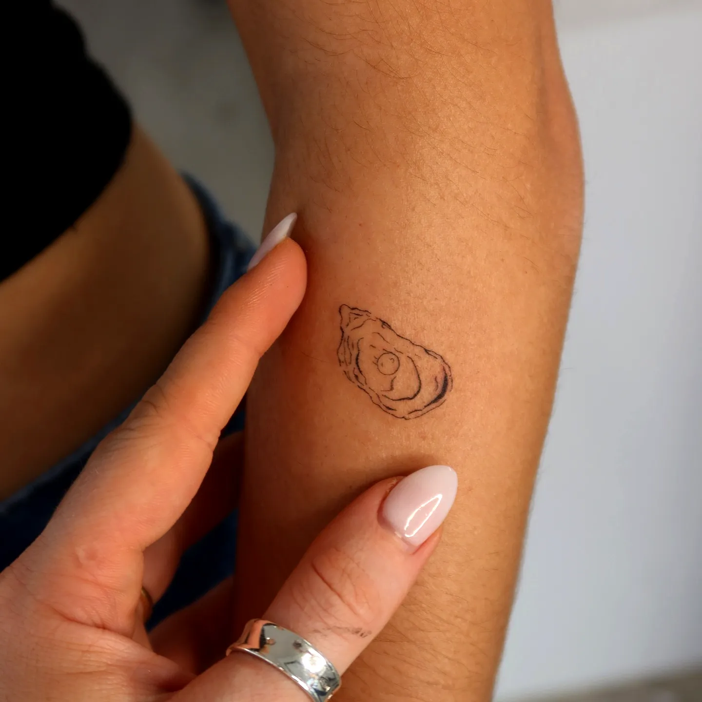 Minimalist Avocado Forearm Tattoo