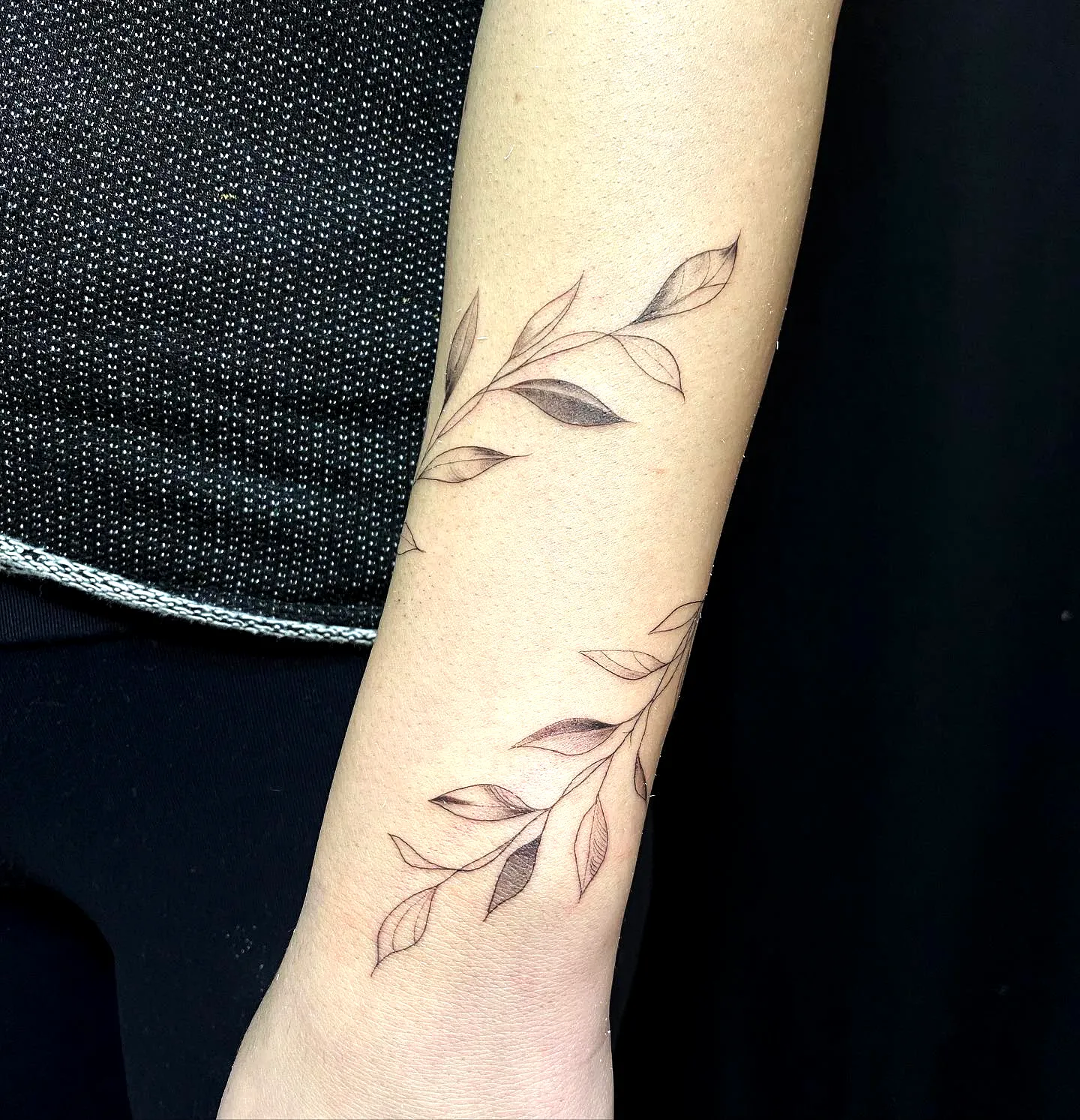 Minimalist Branches Forearm Tattoo
