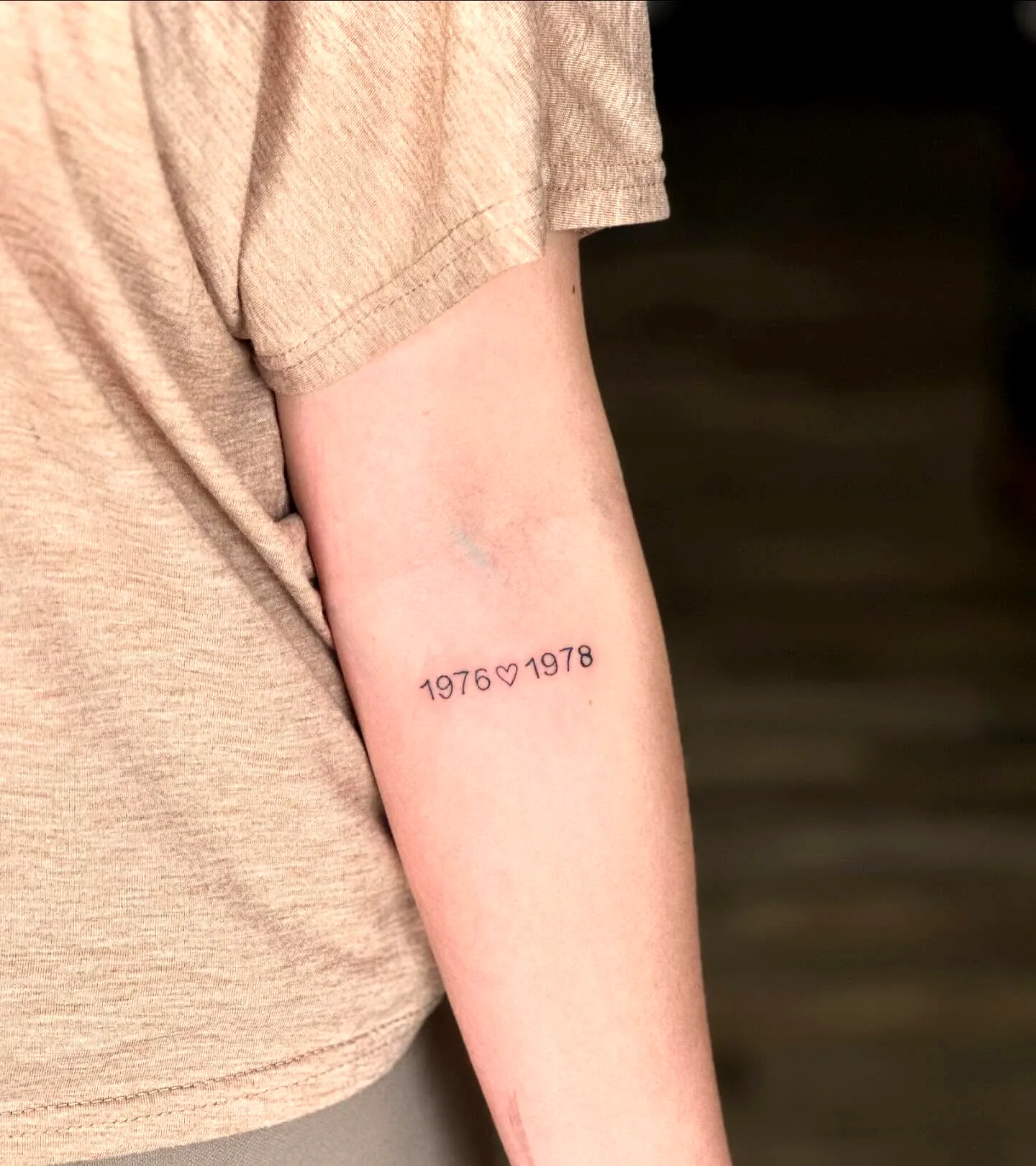 Minimalist Date Tattoos Inner Forearm