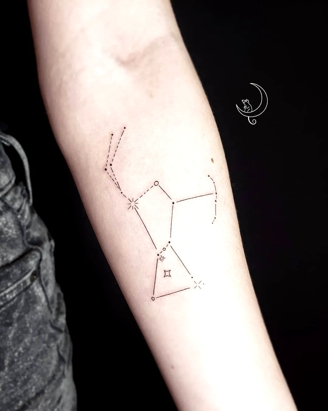 Minimalist Scorpion Forearm Tattoo