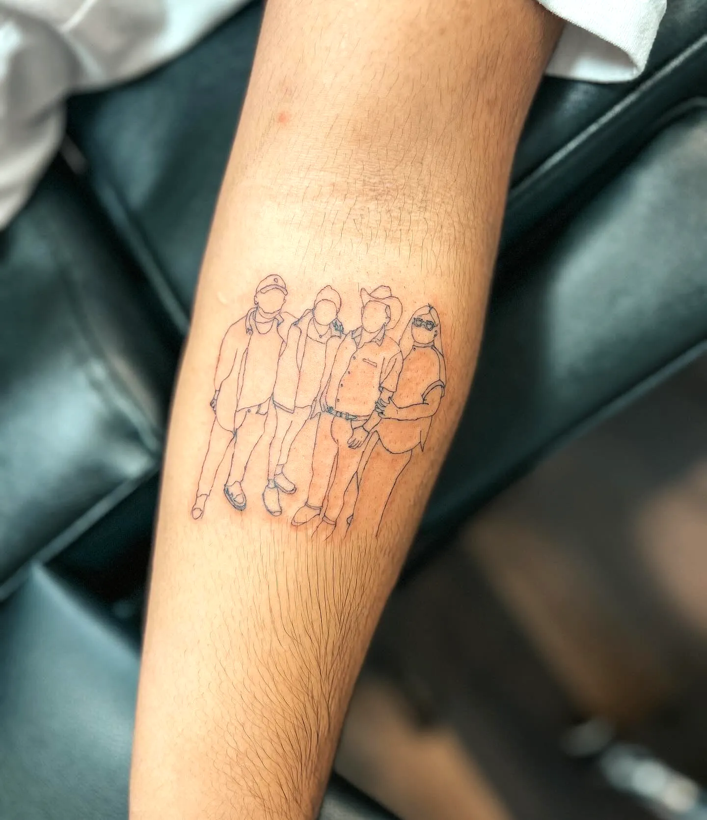 Minimalist Silhouette Forearm Tattoo