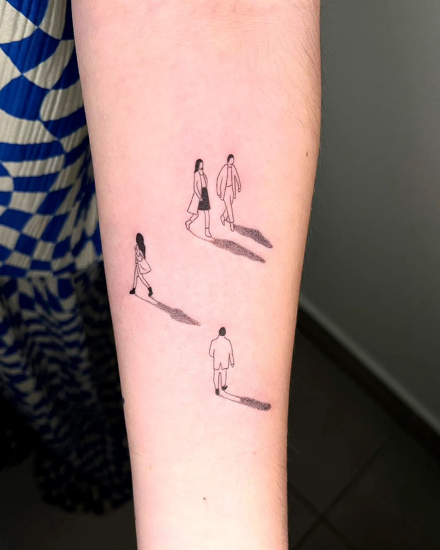 Minimalist Silhouette Forearm Tattoo