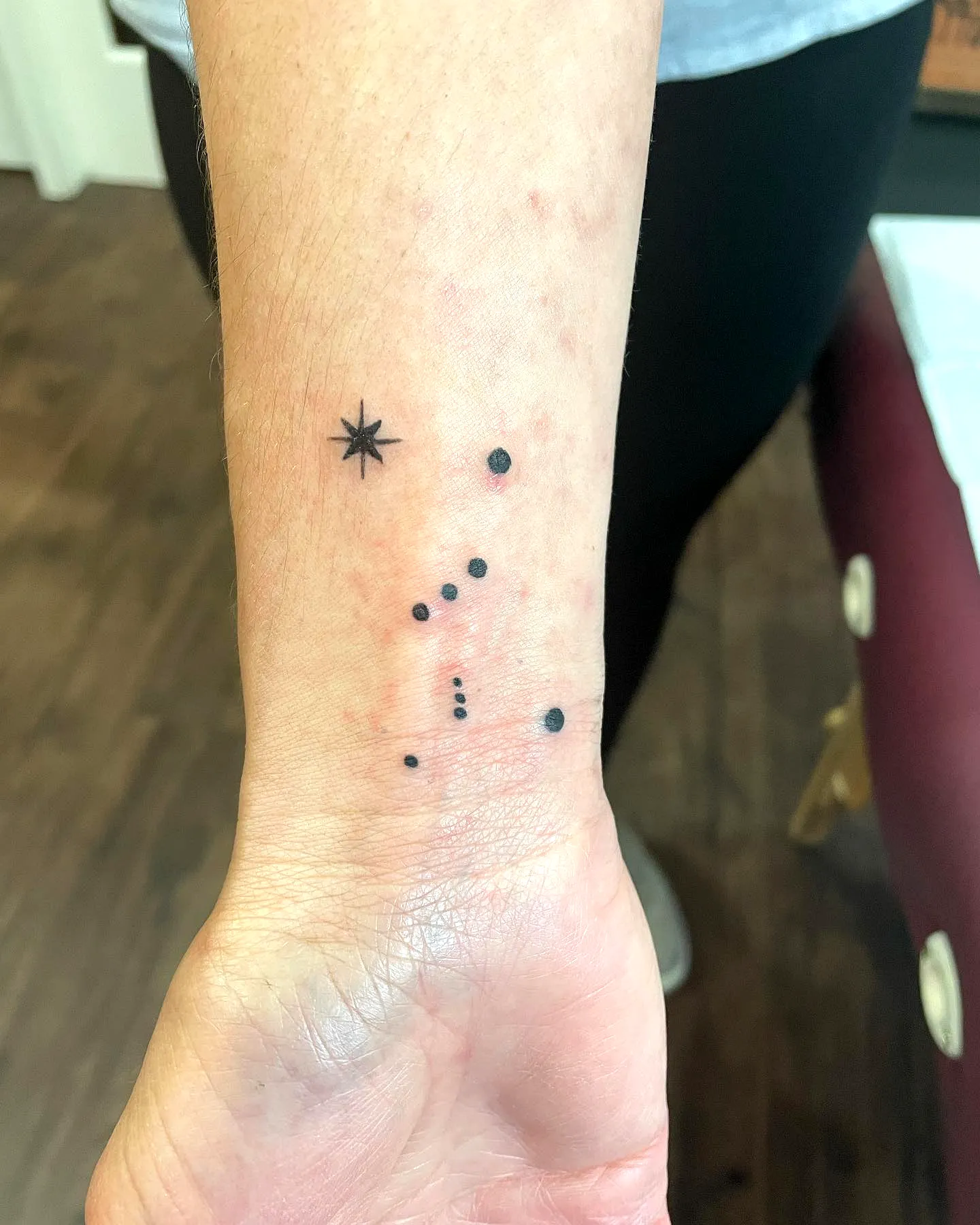 Minimalist Star Forearm Tattoo