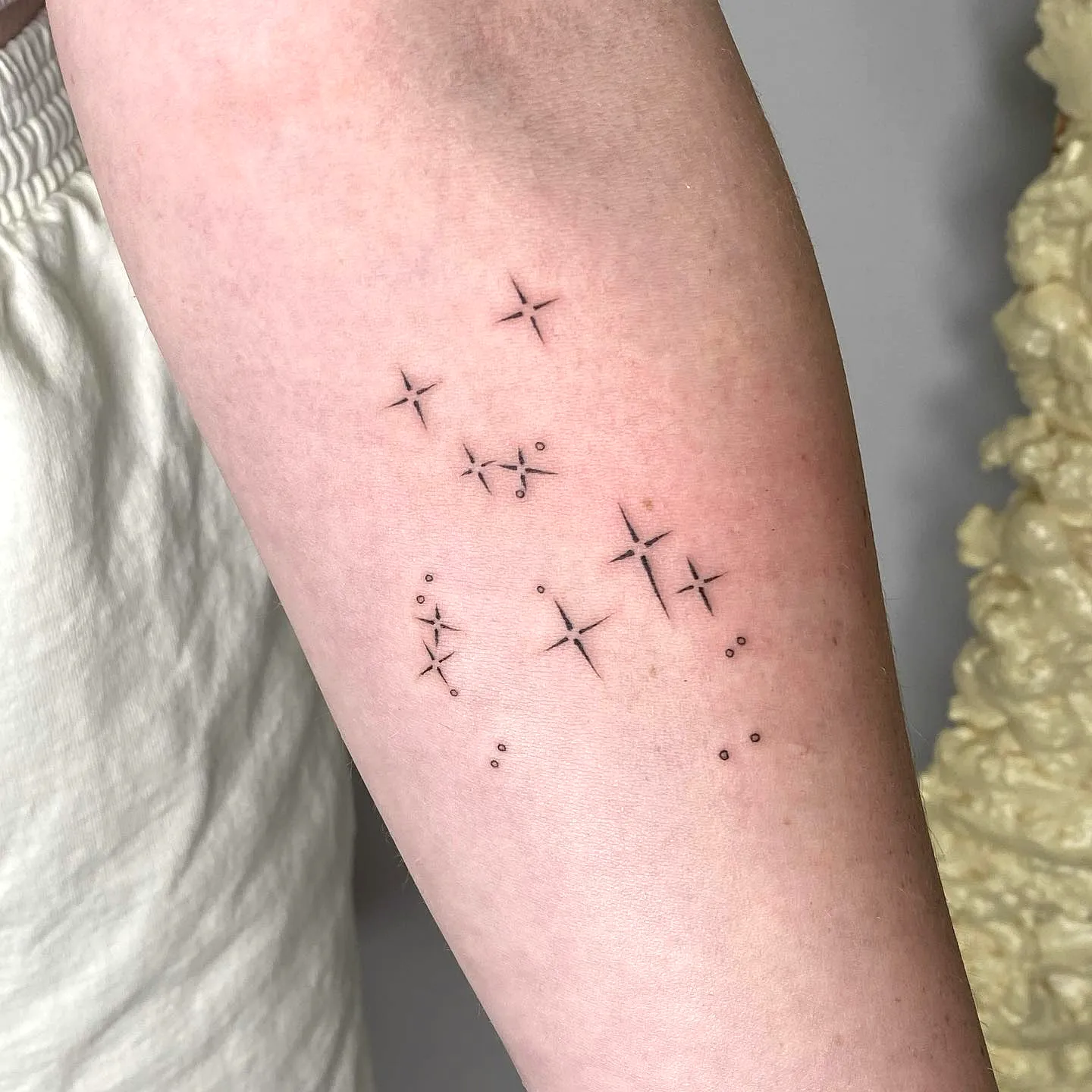 Minimalistic Star Forearm Tattoo