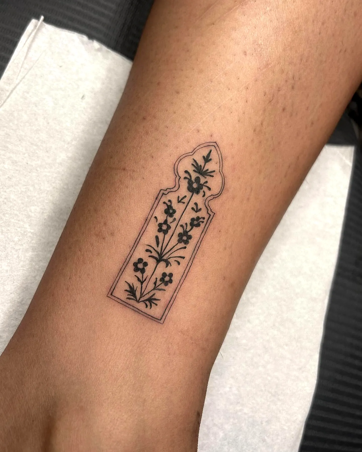 Ornate Floral Forearm Tattoo