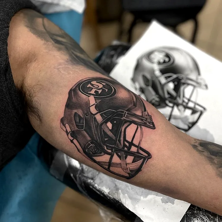 San Francisco 49ers Forearm Tattoo
