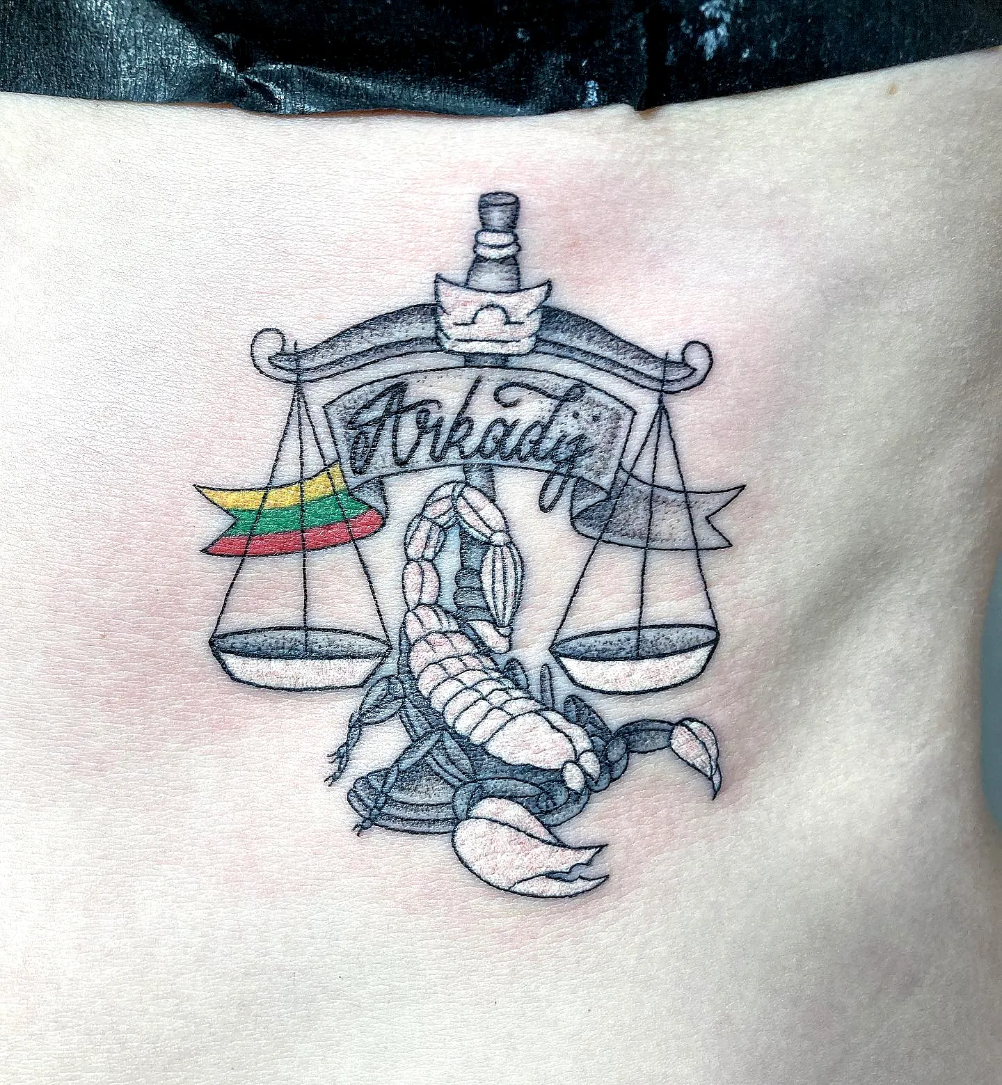 Scorpion Scale Forearm Tattoo Design