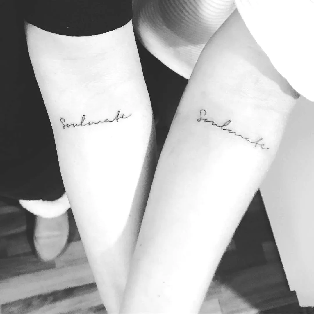 Soulmate Minimalist Forearm Tattoos
