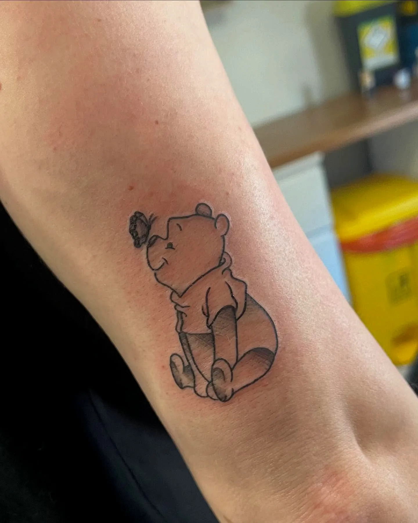 Winnie the Pooh Forearm Tattoo